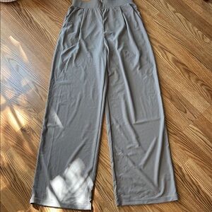 HALARA Gray Wide Leg Pants Relaxed Fit